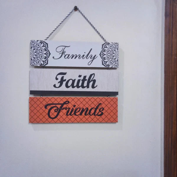 Family Faith Friend Wall decoration hanging