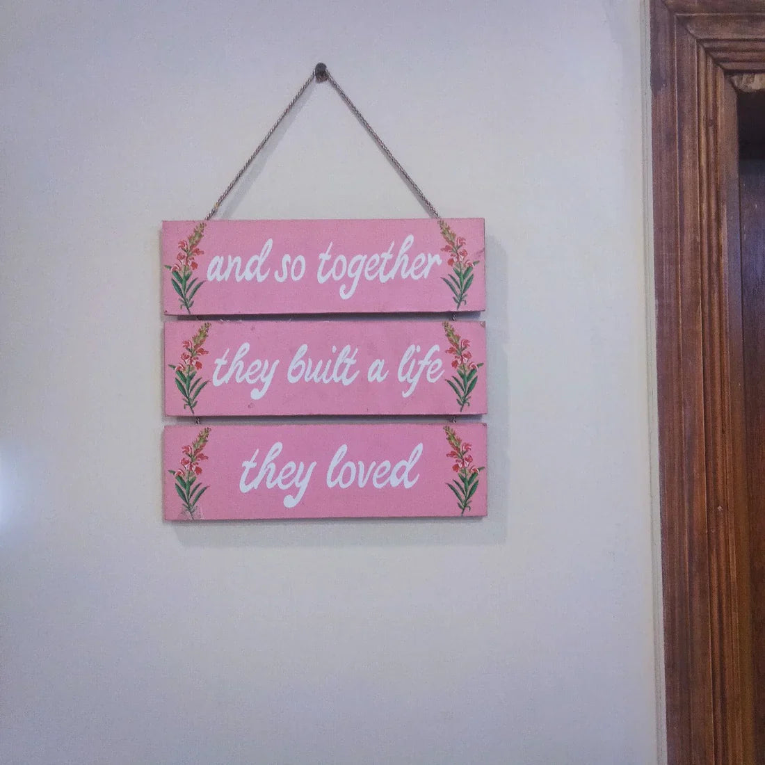Together They Built a Life Wall Hanging - Love Wall Hangings