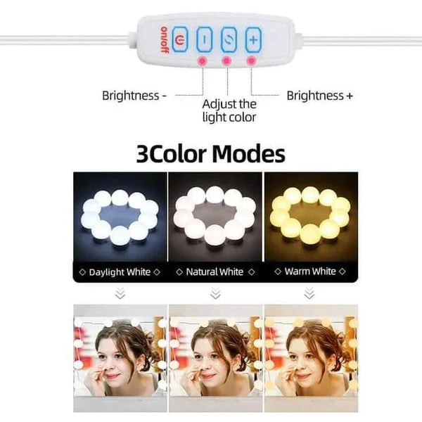 Vanity bulbs in 3 colors option