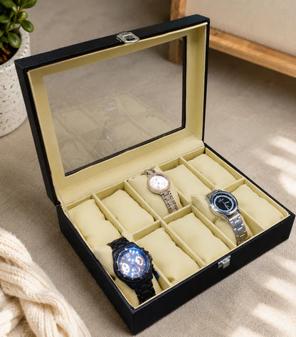 Watch and Jewellery organzier in best quality leather material.