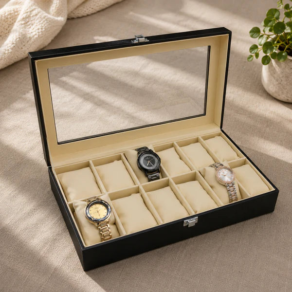 Watch and Jewellery organzier in best quality leather material.