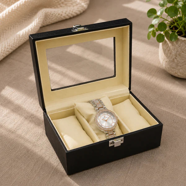 Watch and Jewellery organzier in best quality leather material.