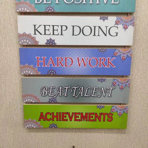 Achievement Motivational Wall Hanging - Wall Decoration