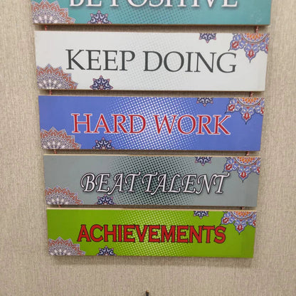 Achievement Motivational Wall Hanging - Wall Decoration