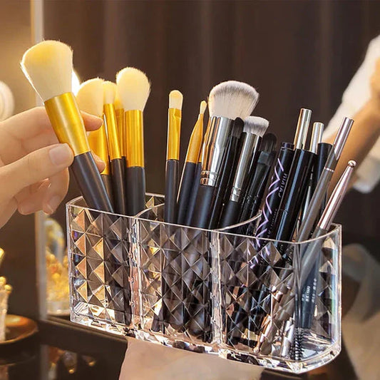 Acrylic Cut Design brush holder