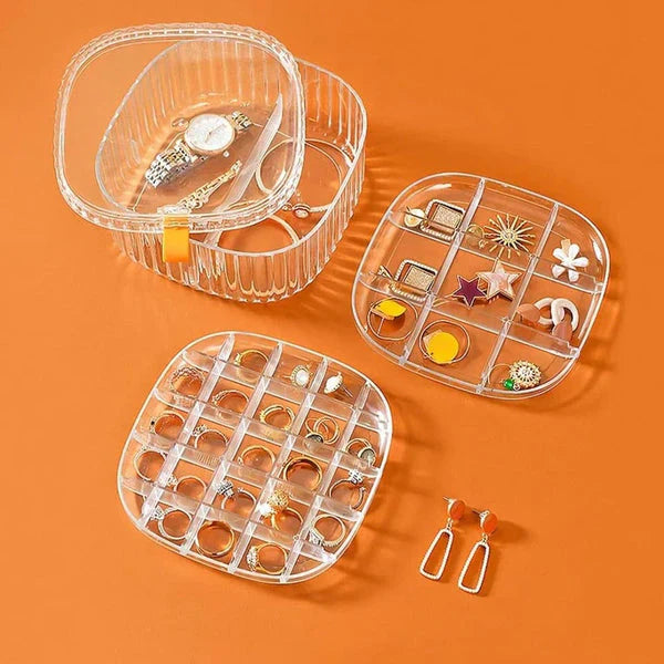 Acrylic transparent jewellery organizer
