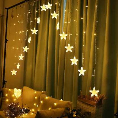 Star Arch Curtain Lights