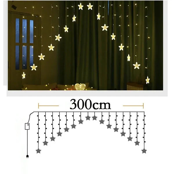 Star Arch Curtain Lights