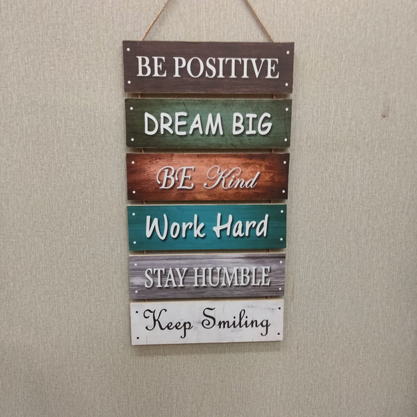 Be Positive, Dream Big Wall Hanging - Wall and Home Decoration