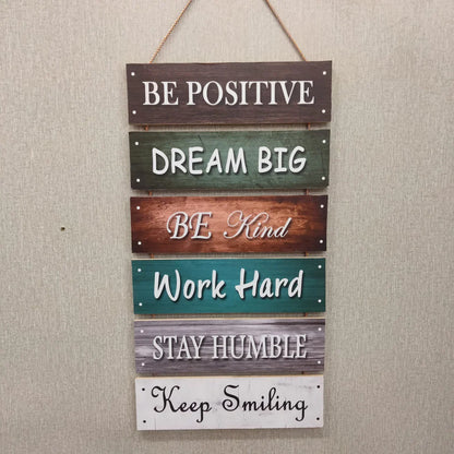 Be Positive, Dream Big Wall Hanging - Wall and Home Decoration