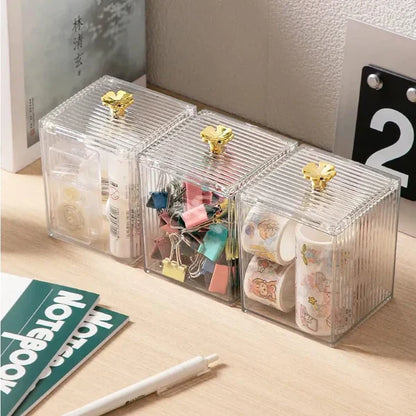 Acrylic multi function holder - Cotton bud holder - lipstick Holder