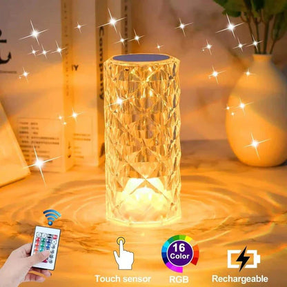 Crystal Multi Color Changing Lamp