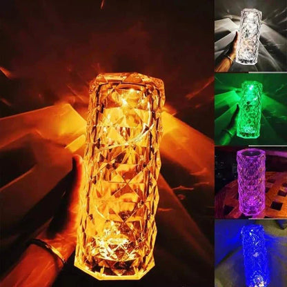 Crystal Multi Color Changing Lamp