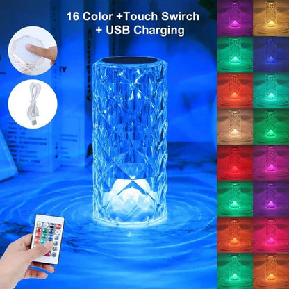 Crystal Multi Color Changing Lamp