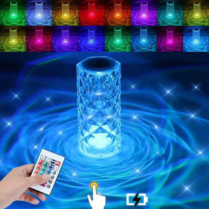 Crystal Multi Color Changing Lamp
