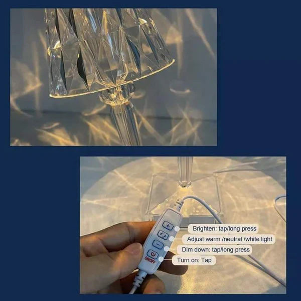 Crystal Hood Like Lamp