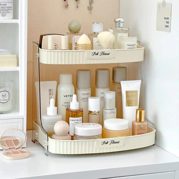 Luxury Desktop Skincare And Cosmetics Storage Organizer