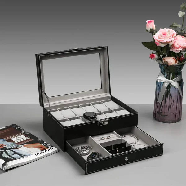 Watch and Jewellery organzier in best quality leather material.