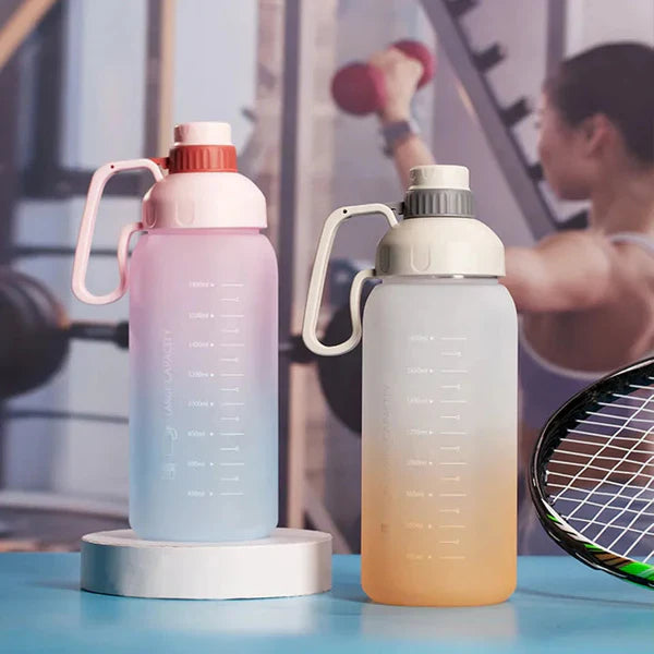 Double shade multi color 1800ml water bottle