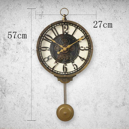 Imported gearing look pendulum clock