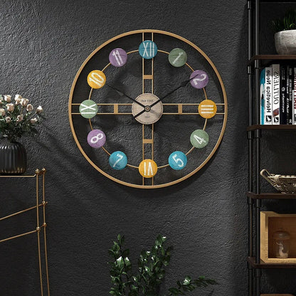 Imported Metallic Colorful Digit Clock