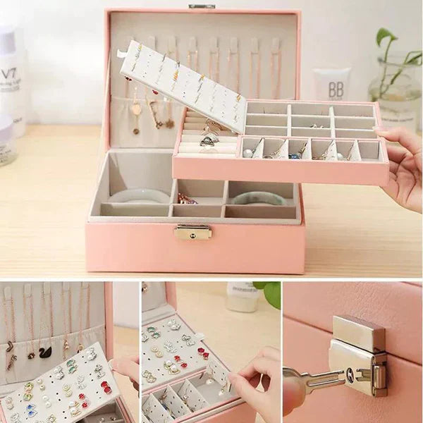 Best quality wooden jewelry boxes. Dustfree jewelry organizer with high quality faux leather.