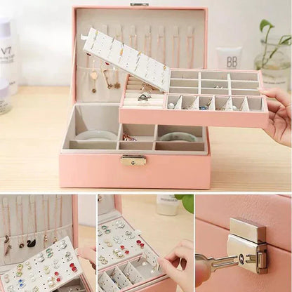 Best quality wooden jewelry boxes. Dustfree jewelry organizer with high quality faux leather.