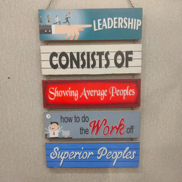 Leadership hanging- wall decoration quotes