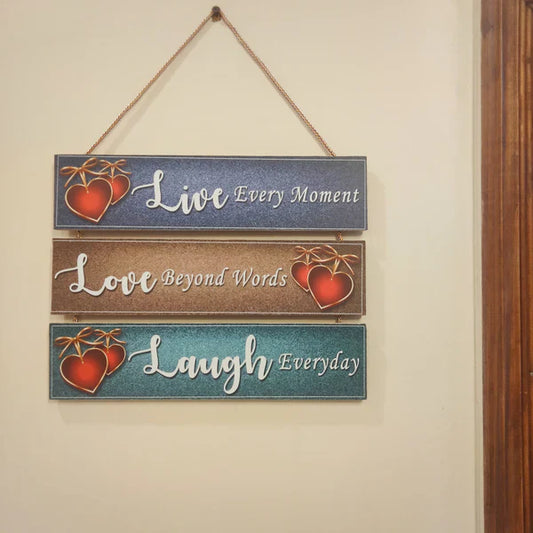 Live Laugh Love Wall Quotation Hanging
