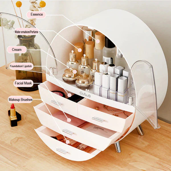 Home Fashion Waterproof Drawer Makeup Storage Box Brush Lipstick Holder