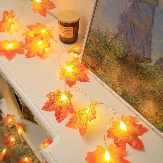 Led Maple Leaf String Light