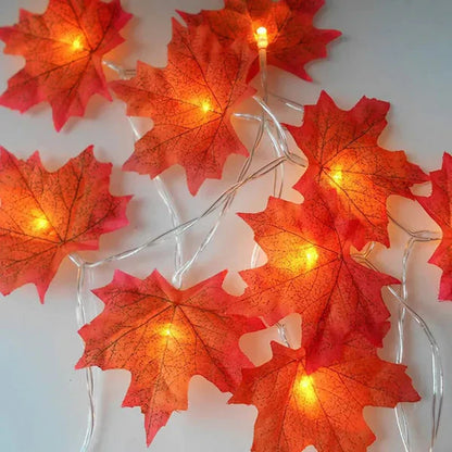 Led Maple Leaf String Light