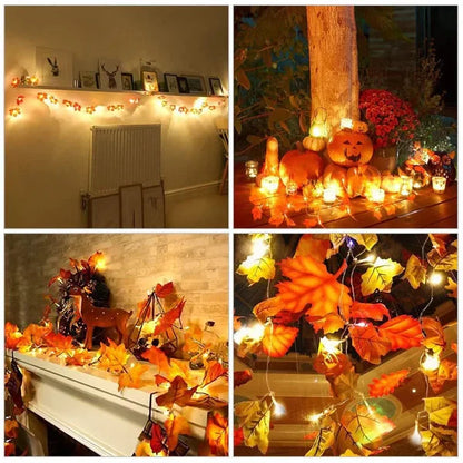 Led Maple Leaf String Light