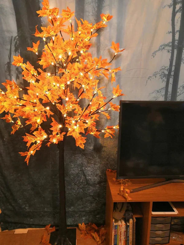 Maple Leaf Fairy Lights Tree Lamp