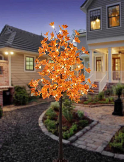 Maple Leaf Fairy Lights Tree Lamp