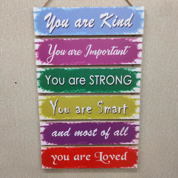 You Are Loved Motivational Wall Hanging - wall decoration hanging