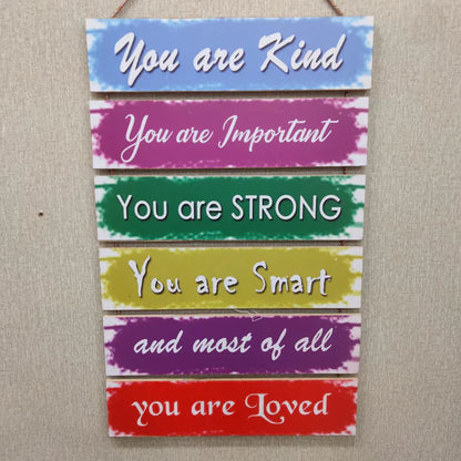 You Are Loved Motivational Wall Hanging - wall decoration hanging