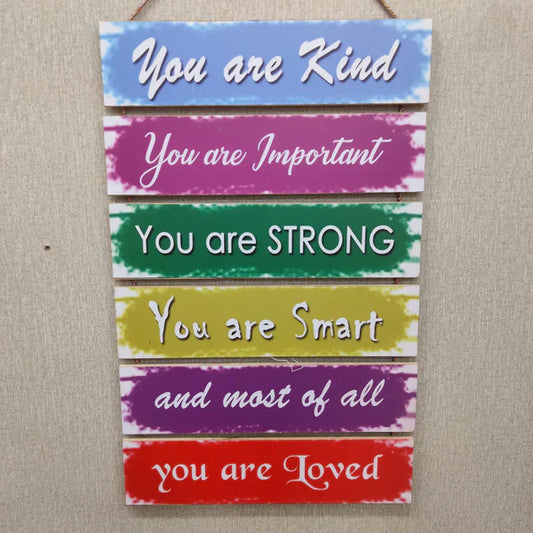 You Are Loved Motivational Wall Hanging - wall decoration hanging