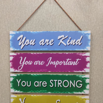 You Are Loved Motivational Wall Hanging - wall decoration hanging