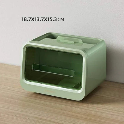 Multi function tissue with organizer box