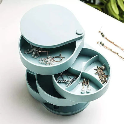 Portable 4 layer jewellery organizer