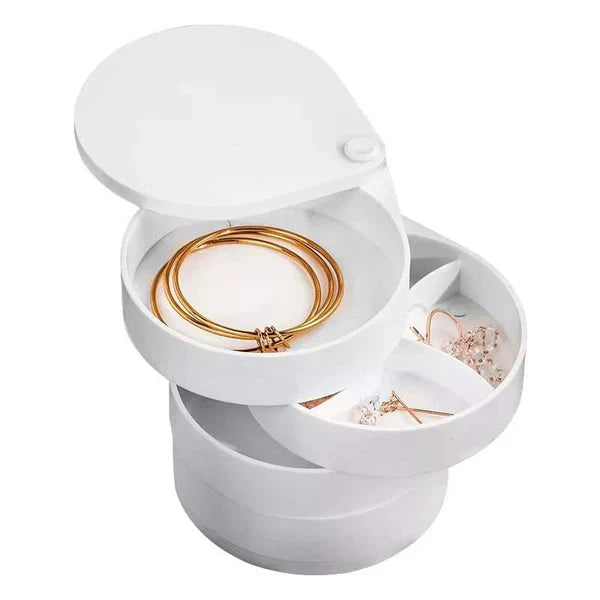 Portable 4 layer jewellery organizer