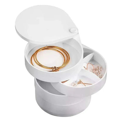 Portable 4 layer jewellery organizer