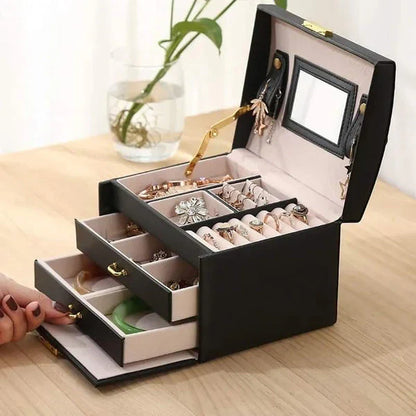 Three layer jwellery organizer