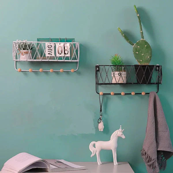 Two in one metallic organizer and key chain holder