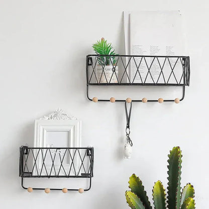Two in one metallic organizer and key chain holder