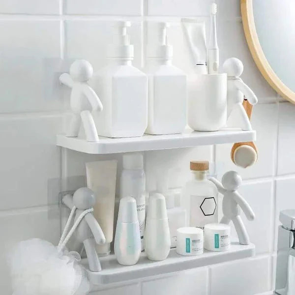 Wall Mounted man holding multipurpose organizer