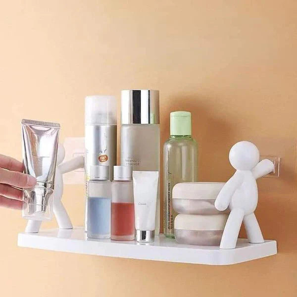 Wall Mounted man holding multipurpose organizer