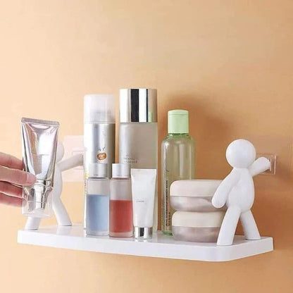 Wall Mounted man holding multipurpose organizer
