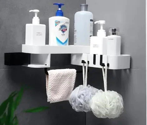 Wall mounted multi purpose shelf for bathroom and kitchen